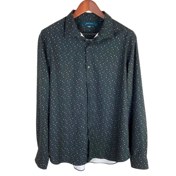 Perry Ellis Mens Button Down Shirt Mini Arrow Print Stretch Size XLT - Picture 1 of 6